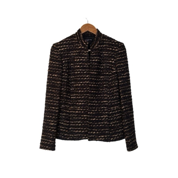 Jones New York Black and Gold Patterned Blazer - Picture 1 of 5